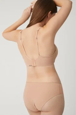 Sujetador sin aro con relleno nude