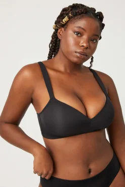 Sujetador sin aro con relleno negro