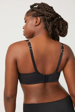 Sujetador sin aro con relleno negro