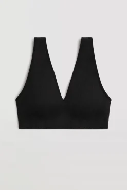 Sujetador sin aro con relleno negro