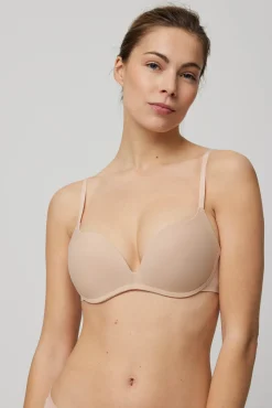 Sujetador sin aro push-up nude