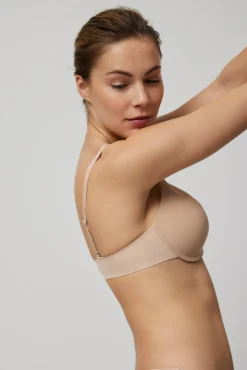 Sujetador sin aro push-up nude