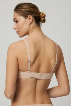 Sujetador sin aro push-up nude