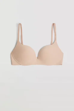 Sujetador sin aro push-up nude