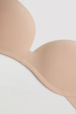Sujetador sin aro push-up nude