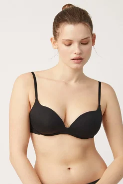 Sujetador sin aro push-up negro