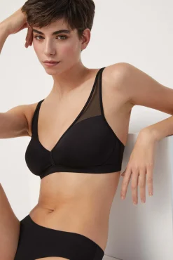Sujetador sin aro sin relleno negro