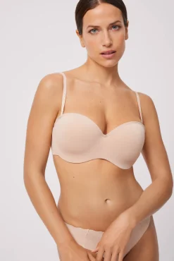 Sujetador sin tirantes multiposición nude