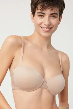 Sujetador sin tirantes-multiposición nude