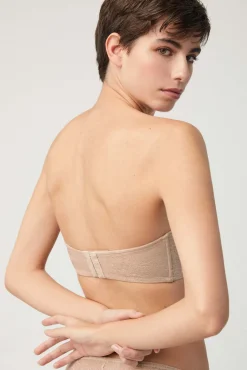 Sujetador sin tirantes-multiposición nude