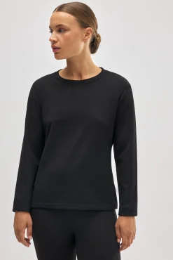 SUPER TÉRMICO Camiseta deportiva afelpada con lana negro