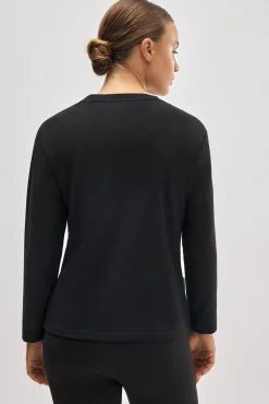 SUPER TÉRMICO Camiseta deportiva afelpada con lana negro