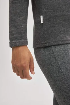 SUPER TÉRMICO Camiseta deportiva afelpada con lana marengo