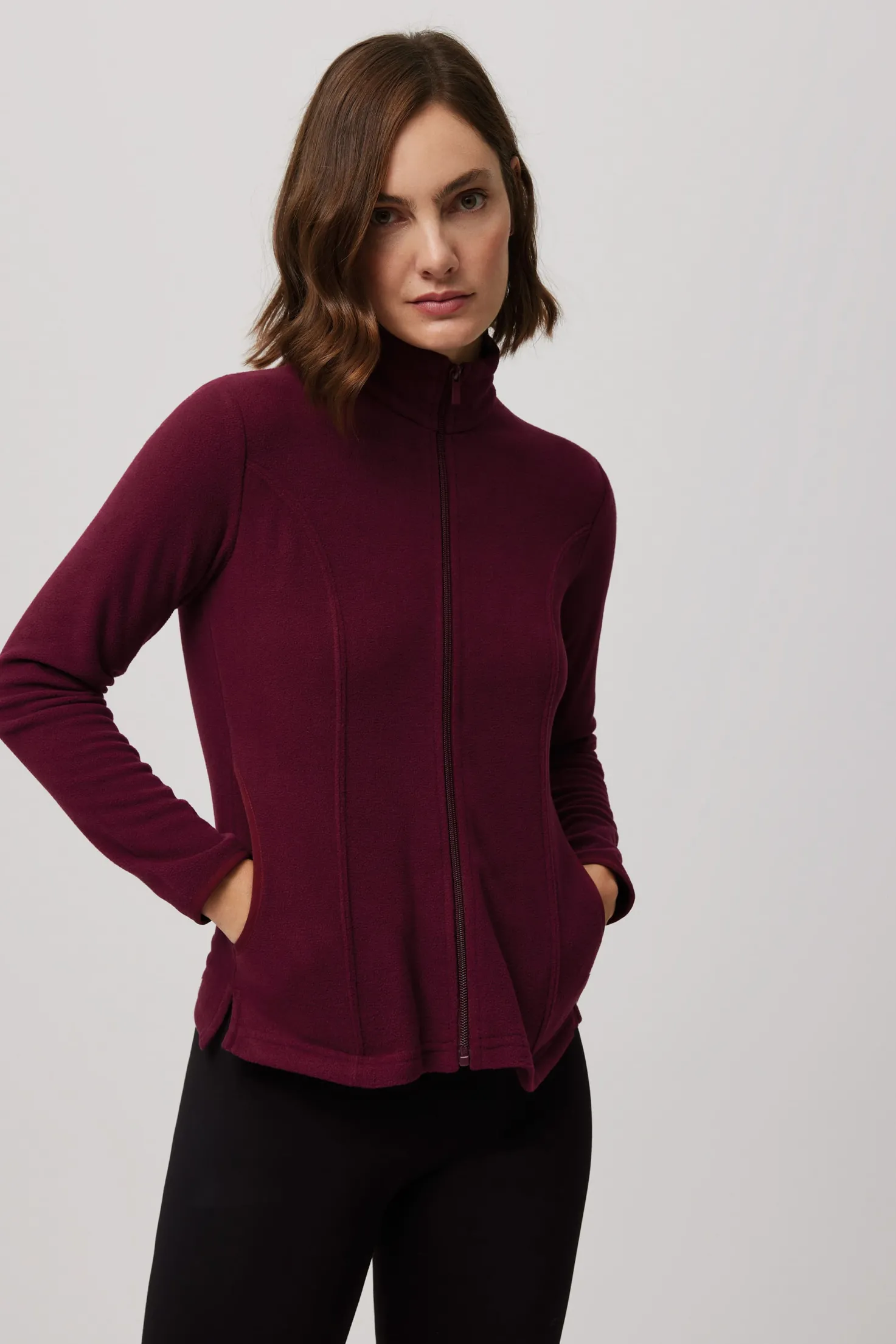 SUPER TÉRMICO Chaqueta polar mujer granate