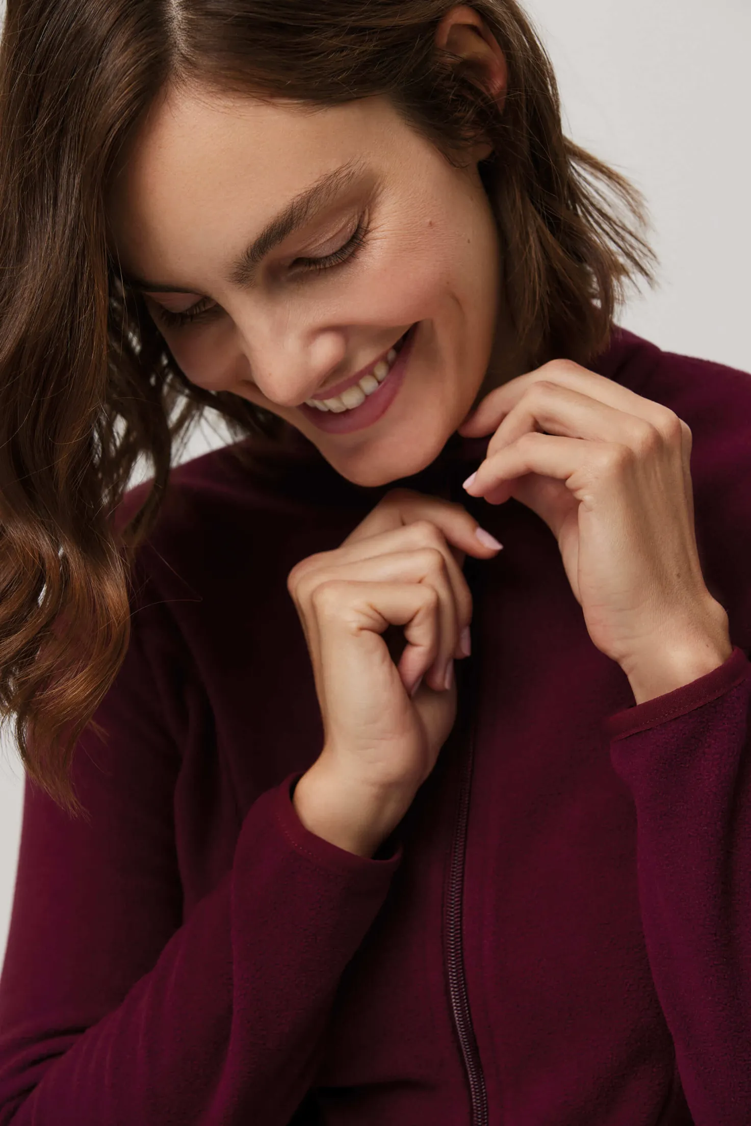 SUPER TÉRMICO Chaqueta polar mujer granate