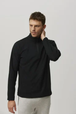 SUPER TÉRMICO Forro polar media cremallera hombre negro