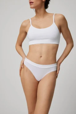 Tanga algodón orgánico blanco