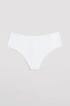 Tanga alto de control con acabados invisibles blanco