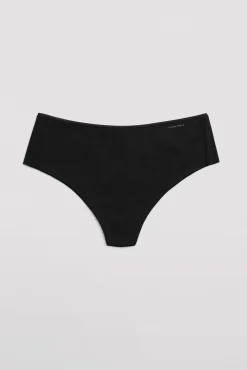 Tanga alto de control con acabados invisibles negro