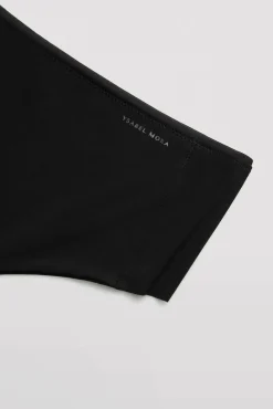 Tanga alto de control con acabados invisibles negro