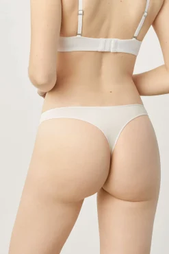 Tanga básico algodón blanco