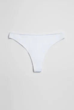 Tanga básico algodón blanco