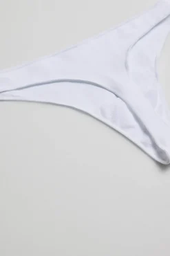 Tanga básico algodón blanco