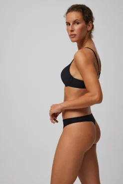 Tanga básico algodón negro