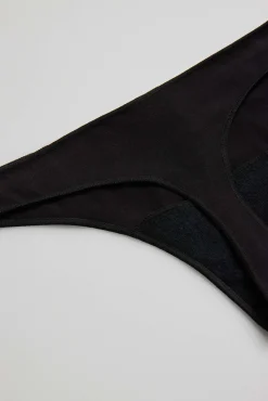 Tanga básico algodón negro