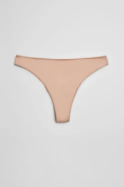 Tanga básico algodón nude