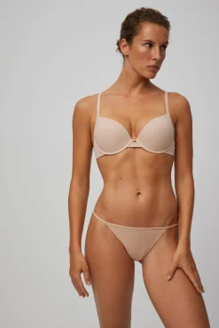 Tanga de hilo algodón nude