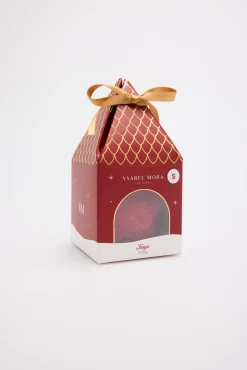 Tanga encaje y plumeti rojo