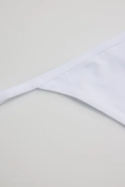 Tanga hilo algodón blanco