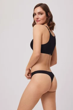 Tanga lencero negro
