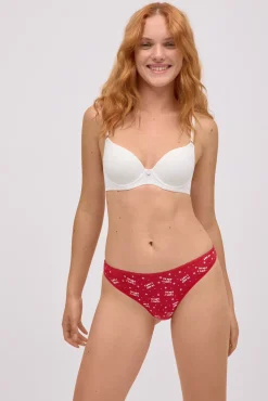 Tanga mujer estampado navideño