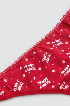 Tanga mujer estampado navideño