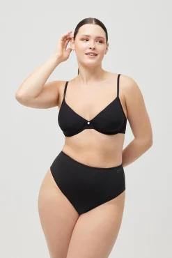 Tanga reductor abdomen compresión media negro