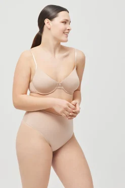 Tanga reductor abdomen compresión media nude