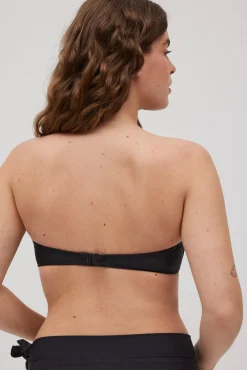 Top bikini bandeau negro copas B y D