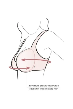Top bikini reductor marino copas grandes D y F