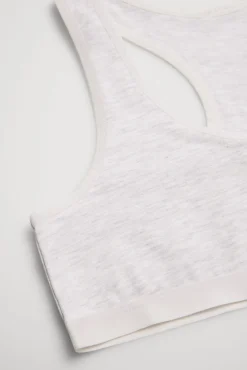 Top juvenil espalda nadadora gris