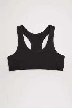 Top juvenil espalda nadadora negro