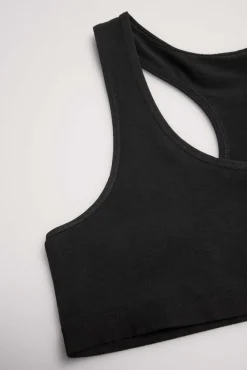 Top juvenil espalda nadadora negro