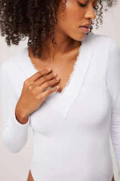 TÉRMICO Body manga larga blanco