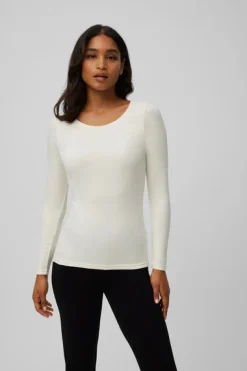 TÉRMICO Camiseta control de temperatura manga larga blanco