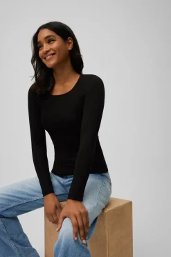 TÉRMICO Camiseta control de temperatura manga larga negro