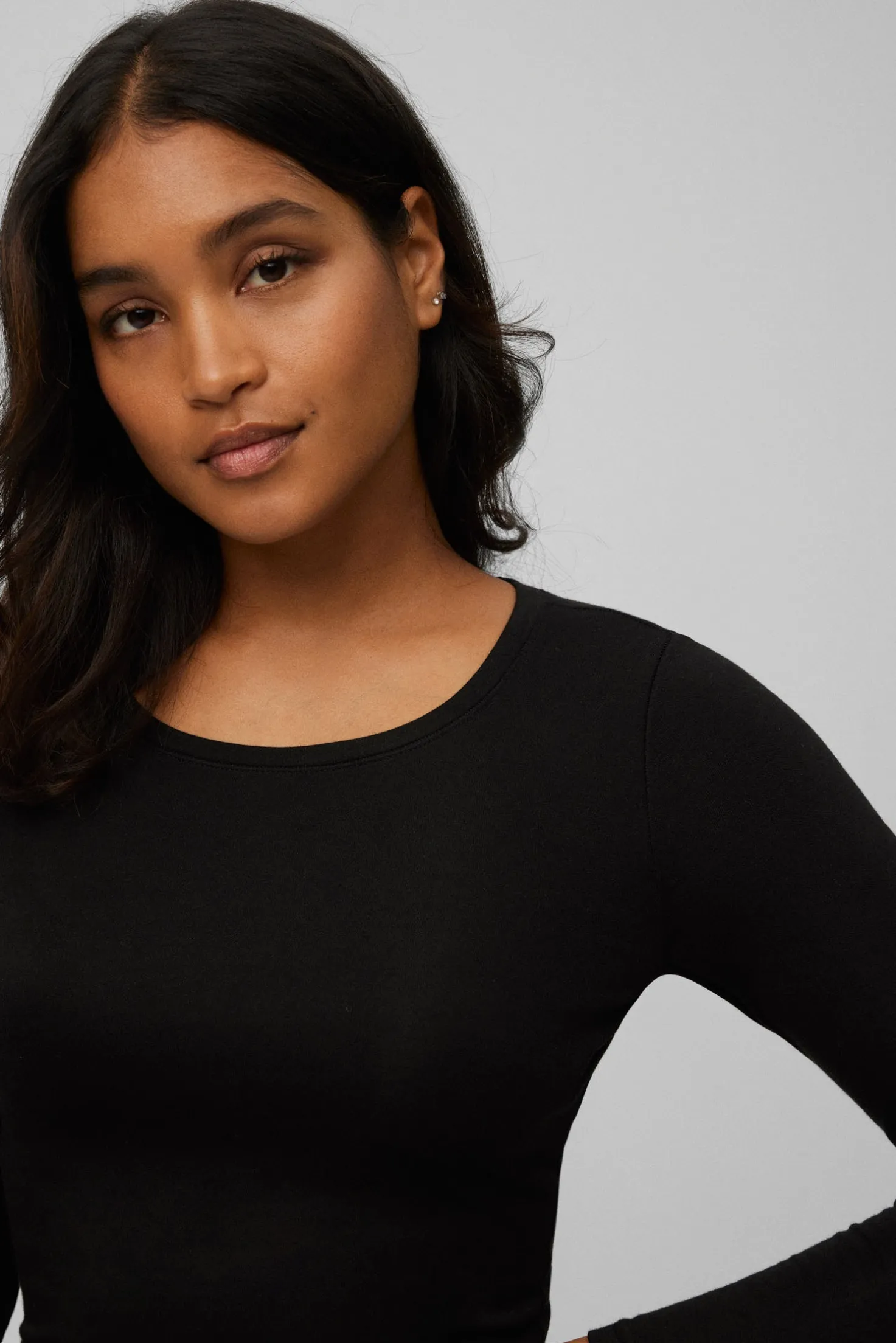 TÉRMICO Camiseta control de temperatura manga larga negro