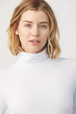 TÉRMICO Camiseta cuello alto manga larga blanco