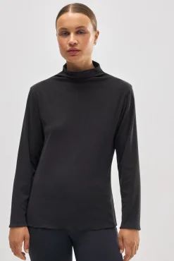 TÉRMICO Camiseta deportiva cuello perkins negro