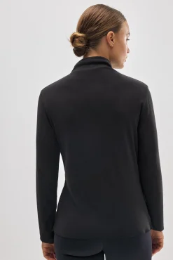 TÉRMICO Camiseta deportiva cuello perkins negro